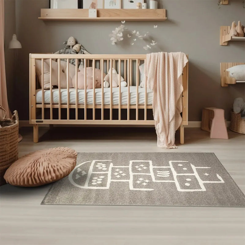 Alfombra Rayuela Taupe Crema