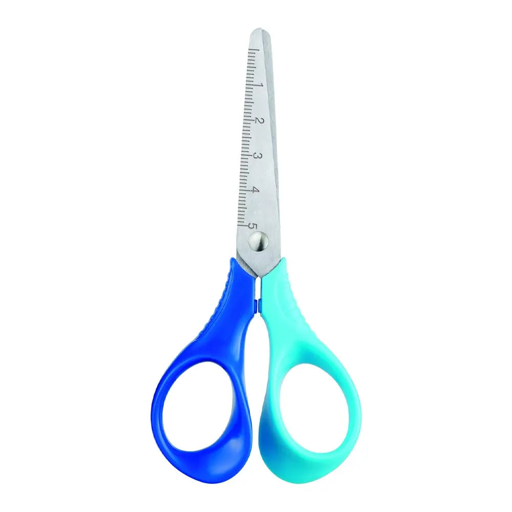 M.School Ciseaux Rond 13 cm - Bleu & Bleu Ciel