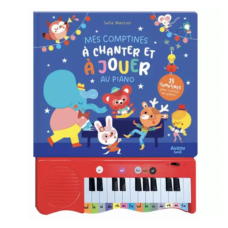 Auzou My Rhymes to Sing and Play on the Piano - Book with Piano