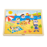 Viga Toys Seasons Puzzle 24 Pieces - Summer