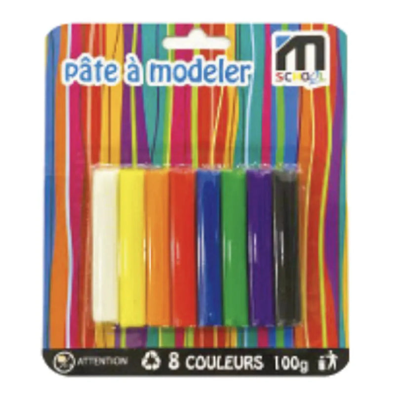 M.School 8 Colors Soft Modeling Clay 56 g