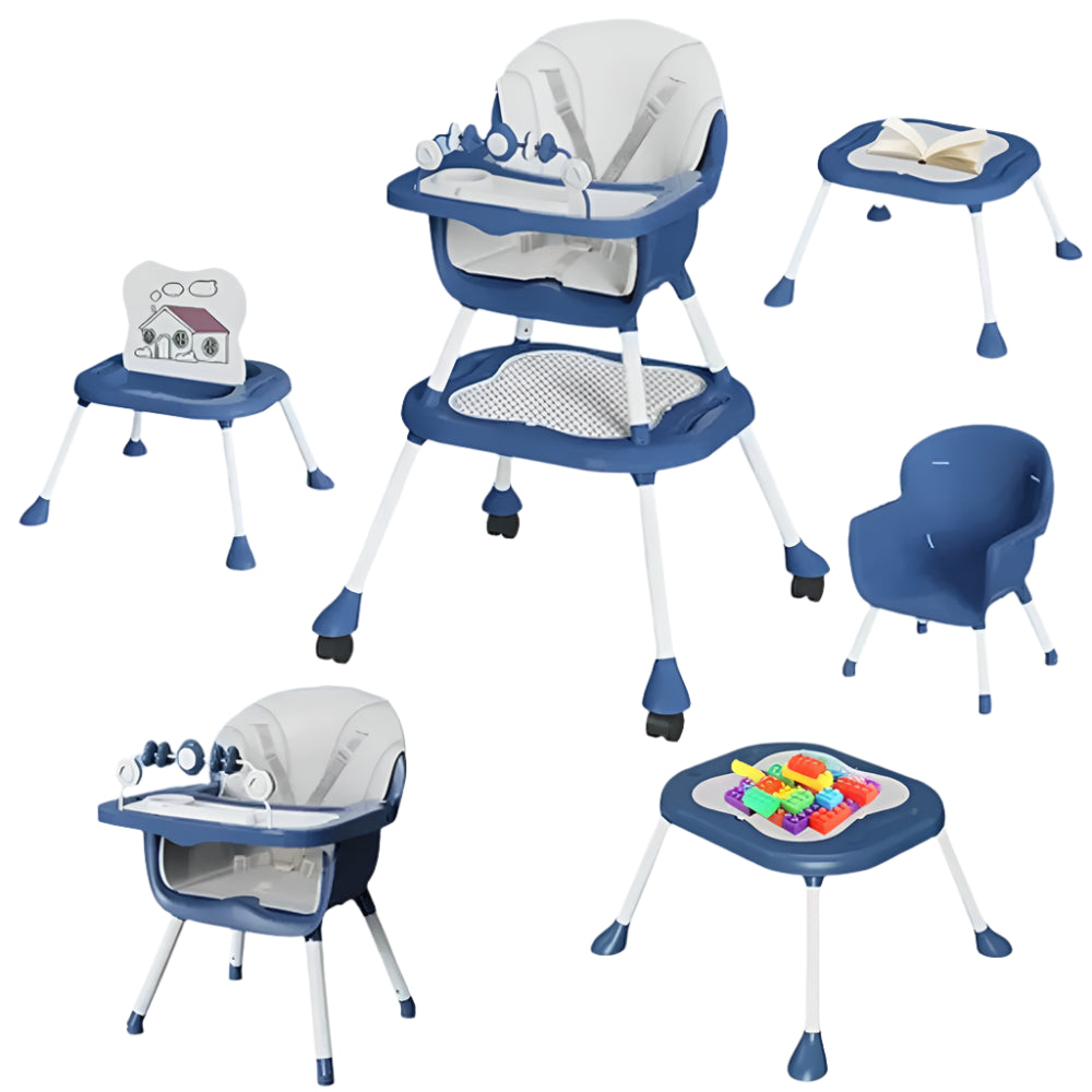 Chaise Haute Évolutive et Polyvalente pour Bébé 5-en-1