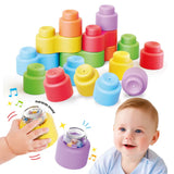 Quercetti Leggo Soft Happy Sound avec Hochets Sonores 18 Pièces - 6M+