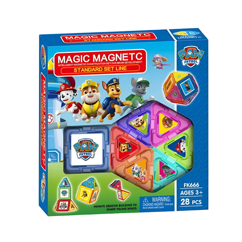 Paw Patrol Magnetic Building Blocks - 26 Pieces - 3Y+