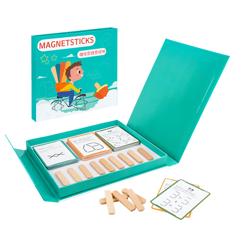 Jeu de Réflexion Mathématique avec Bâtonnets Magnétiques