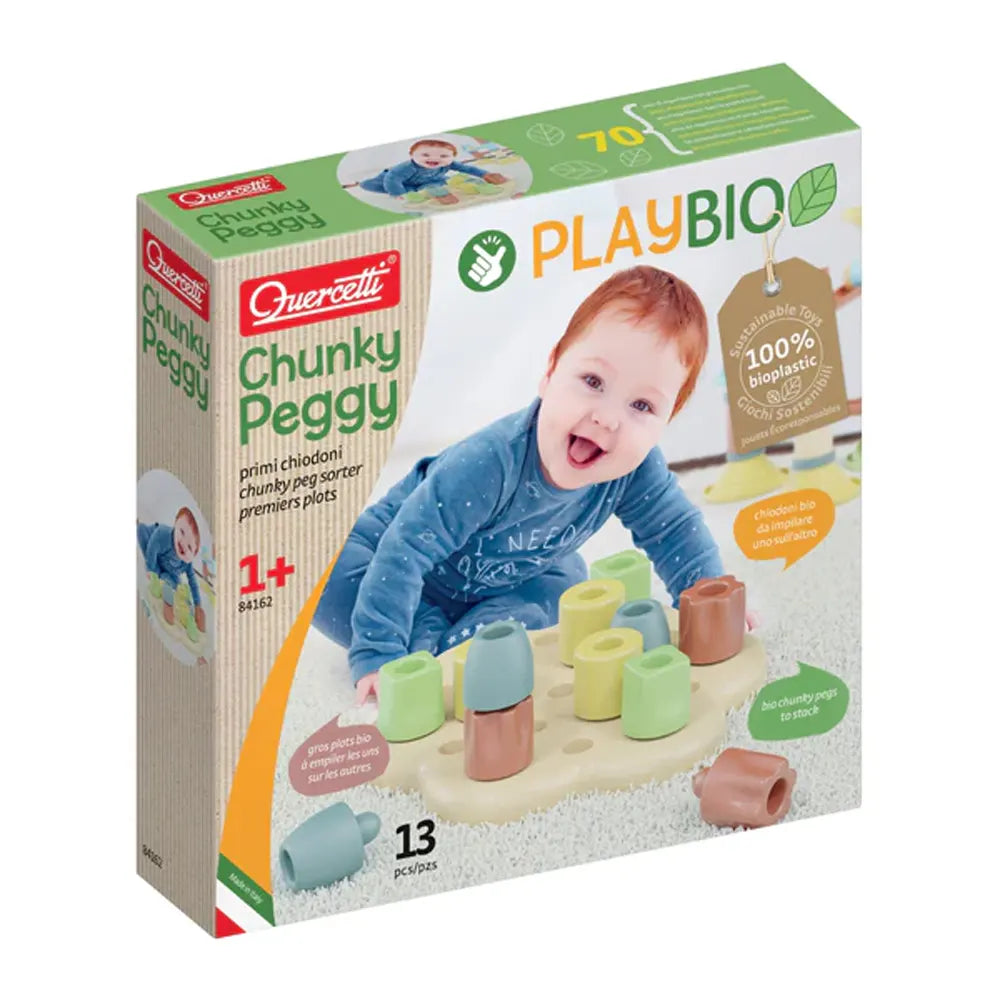 Quercetti Juego de Motricidad Chunky Peggy - 12M+
