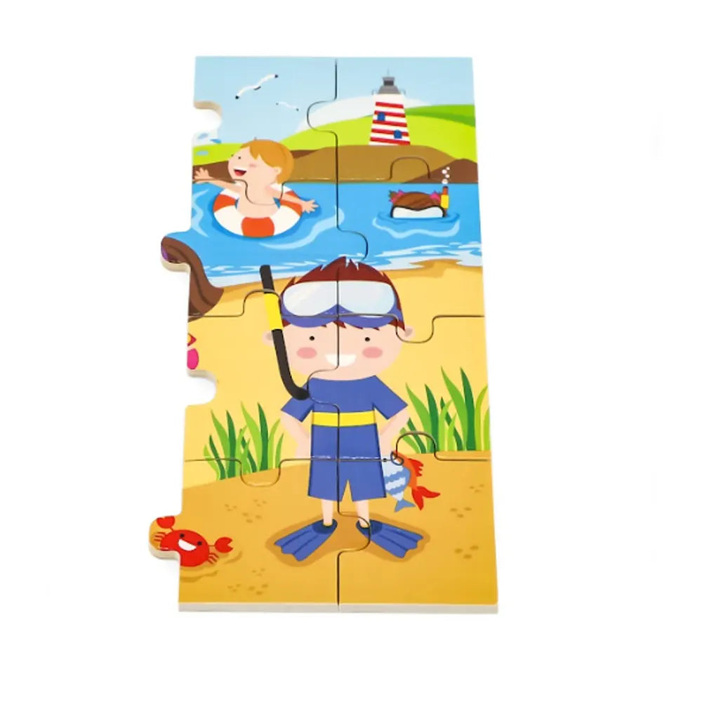Viga Toys Seasons Puzzle 24 Pieces - Summer