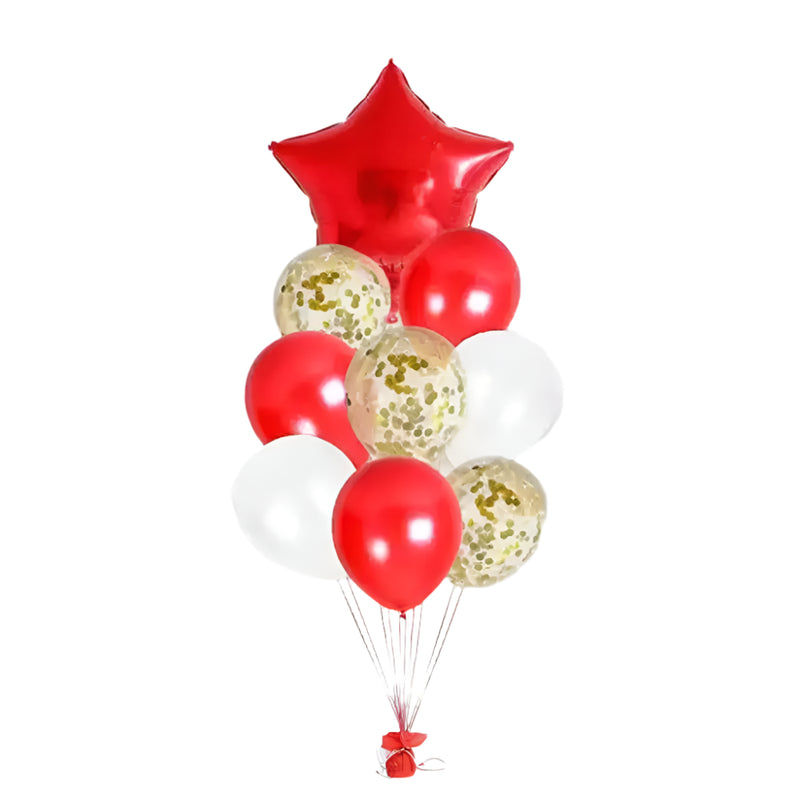 Pack 9 Ballons Pour Fête - Rouge