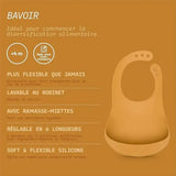 Suavinex Lot de 2 Bavoirs en Silicone 4m+ - Vert & Gris
