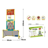 Jeu Sportif 3-en-1 pour Enfants – Basket & Cible & Football