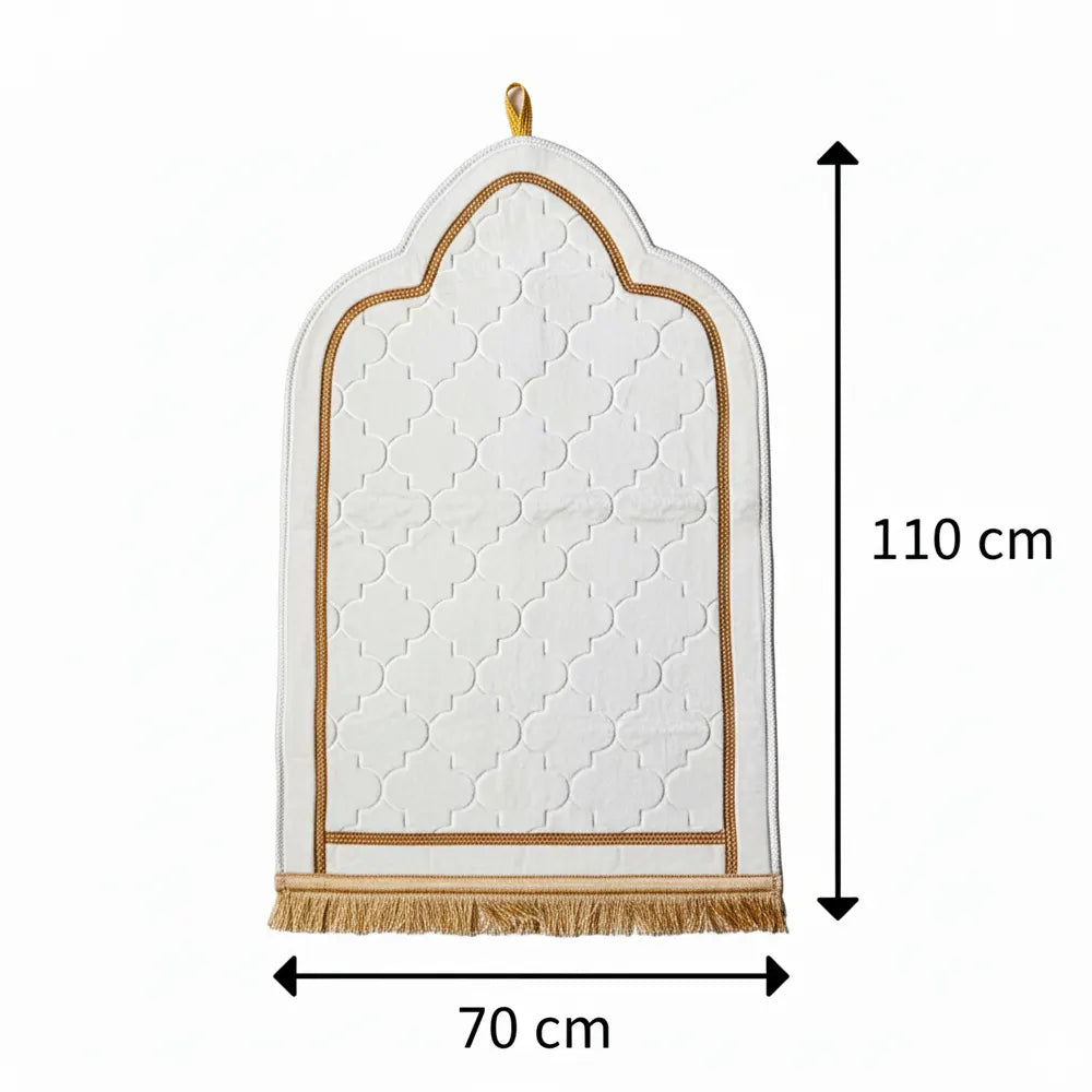 Alfombra de oración 70 x 110 cm - Blanco