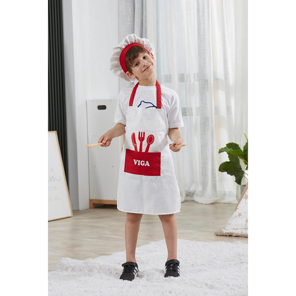 Viga Toys Petit Chef Uniforme & Chapeau Rouge 3A+