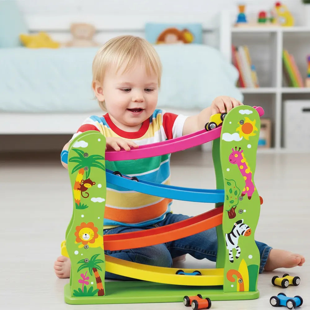 Viga Toys Toboggan avec Mini Voiture - 18M+