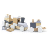 Viga Toys Tren de Arrastre y Apilable de Madera – 18 meses+