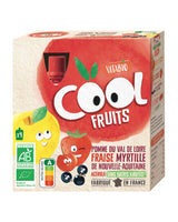 Vitabio COOL FRUITS Pomme Fraise Myrtille & Acérola 4x90g