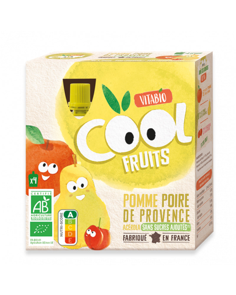 Vitabio COOL FRUITS Apple Pear from Provence 4x 90g