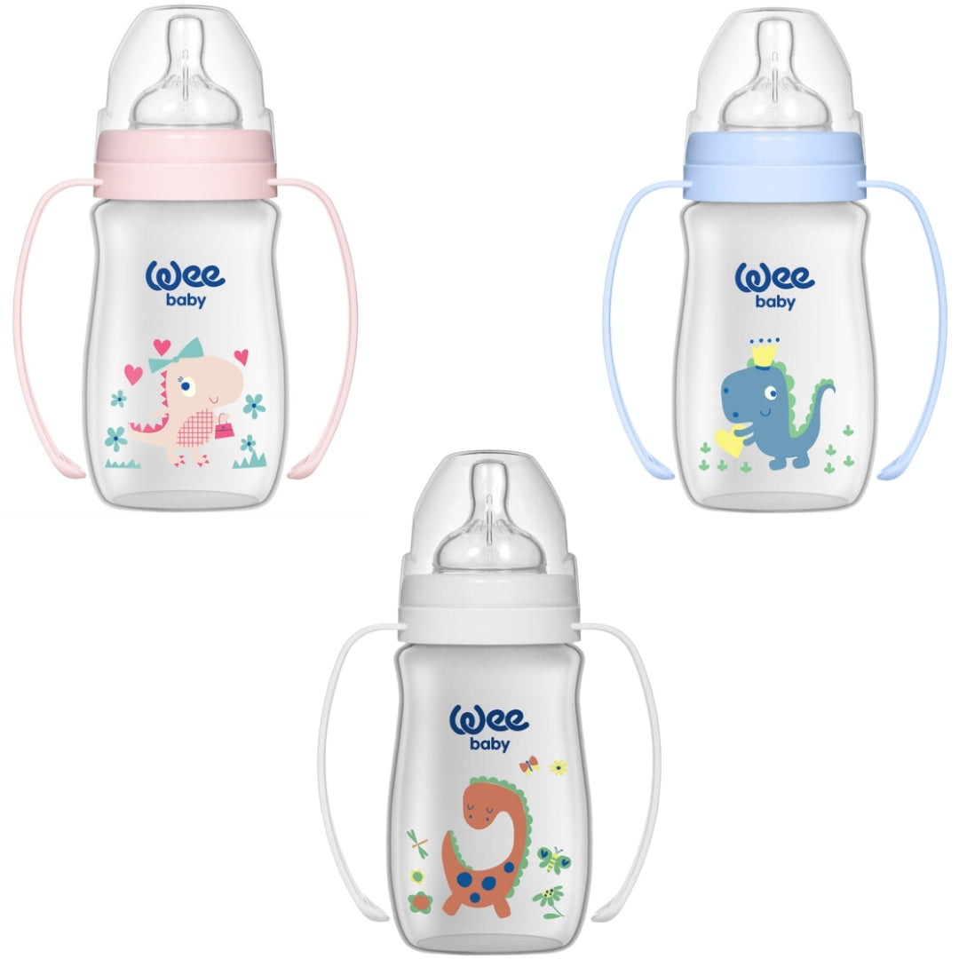 WeeBaby biberon large avec poignées 0-6 mois 250 ml – photo du produit