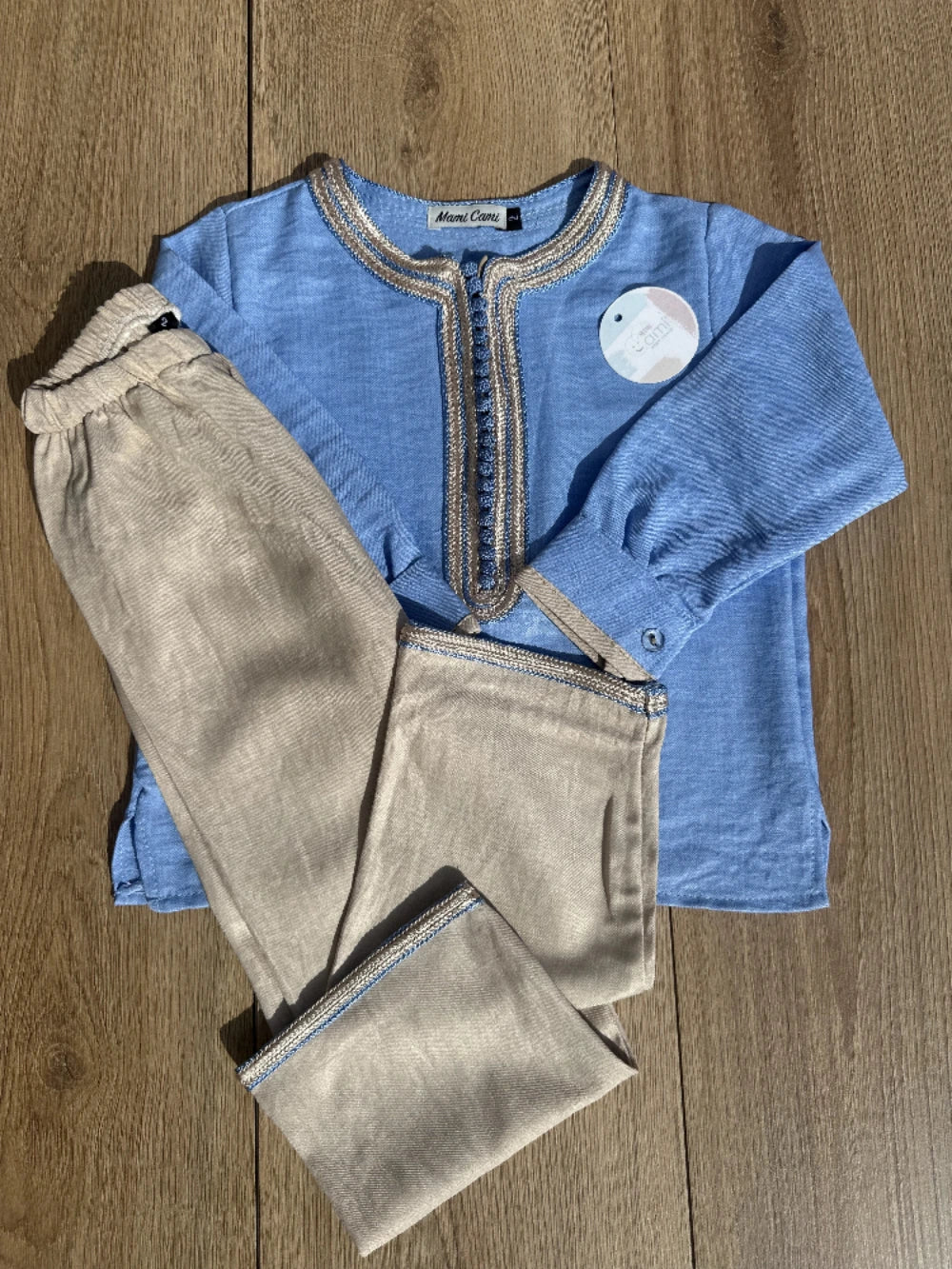 Jabadour Garçon Bleu Ciel - Mami Cami - Traditionnel & Confortable