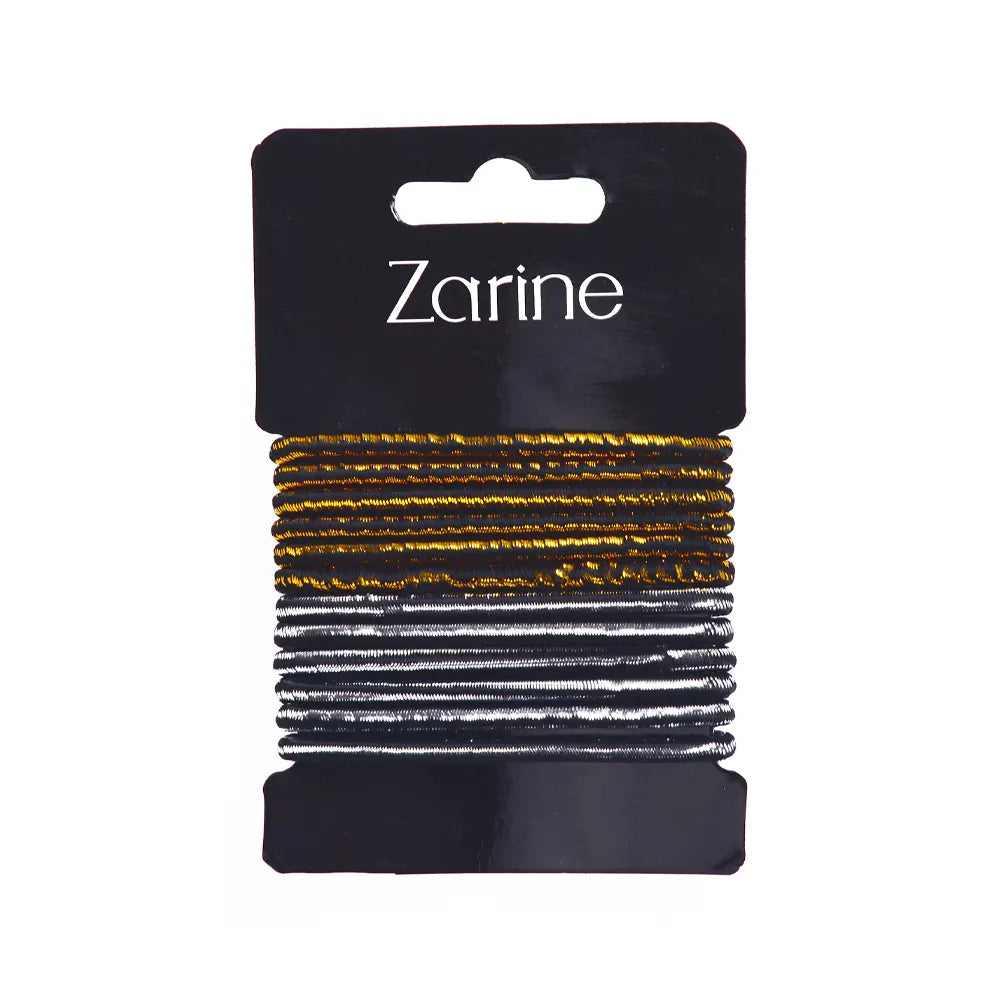 Zarine Élastiques Tricolores - Doré et Argent