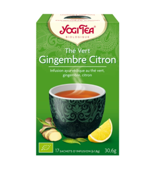 Yogi Tea Thé Vert Gingembre Citron 17x2g