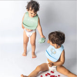 YUMMY Coffret Repas Silicone 6M+ - Vert Pastel