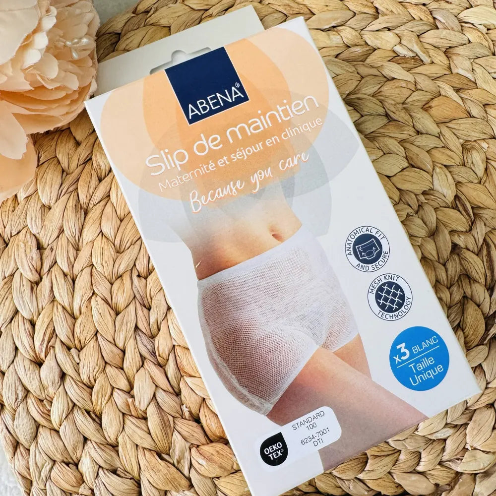 Abena Lot de 3 Slips Extensibles Maternité et Séjour en Clinique