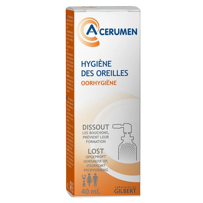 A-Cerumen بخاخ نظافة الأذنين – تركيبة ملونة 40 مل