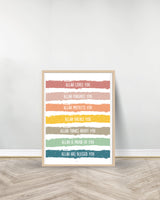 Ensemble de 3 Tableaux décoratifs - Allah Affirmation | Allah With You | Salawat 5  - Bois