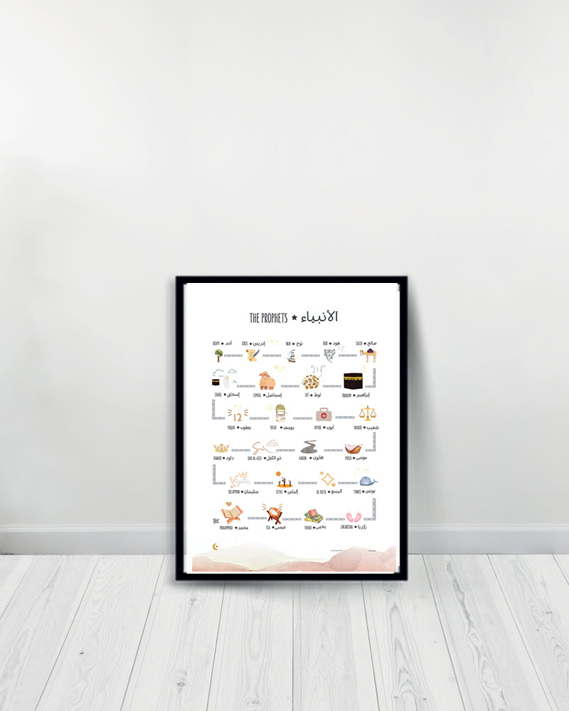 Decorative Table - The Prophets الأنبياء - Black