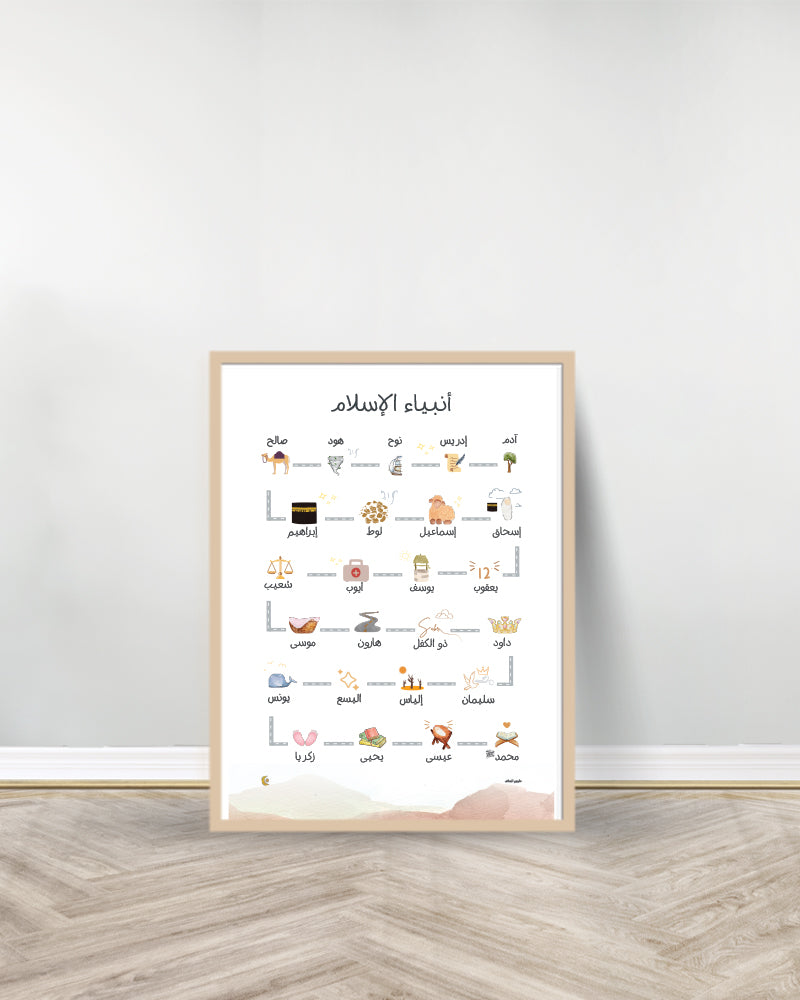 Decorative Table - أنبياء الاسلام- Wood