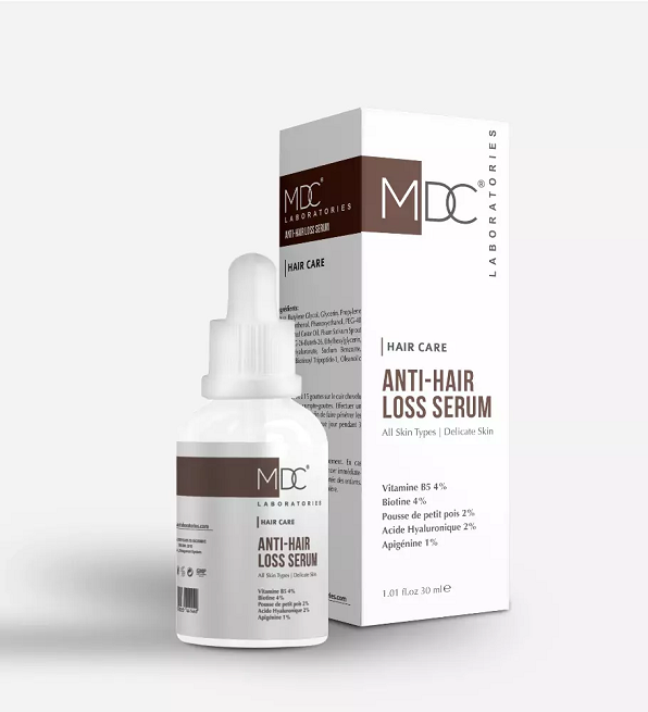 Flacon du sérum anti-chute MDC Hair Care 30 ml