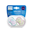 Philips Avent lot de 2 sucettes Ultra Air 0-6 mois fille