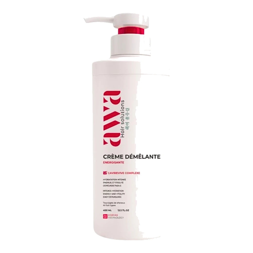 AWA Hair Solutions crème démêlante énergisante 400 ml – flacon pompe