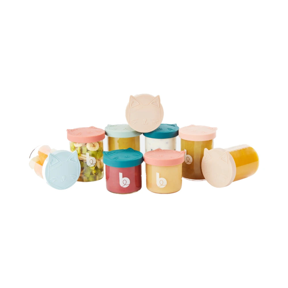 Babymoov Pack de 9 Bols en Verre ISY BOWLS 6x250ml + 3x120ml
