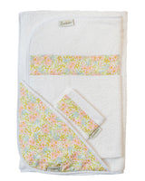 Bambidou Pack Maxi Cape de Bain 100 x 100 cm Lilibet - Rose Liberty