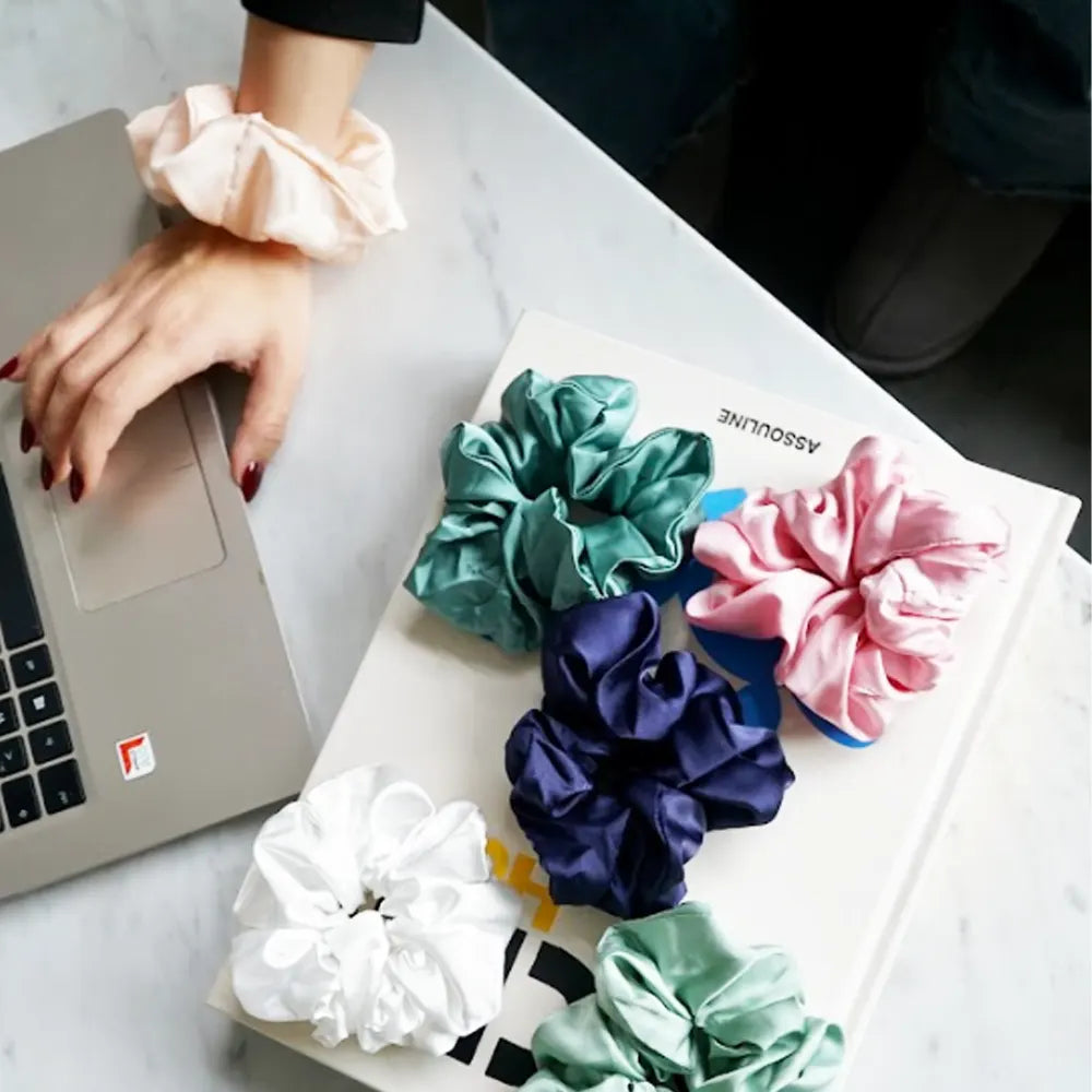 Bambidou Chouchou en Soie - Rose