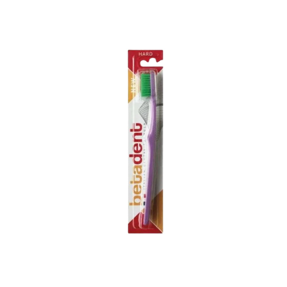 Brosse à dents Betadent Hard à poils durs – produit dans son emballage