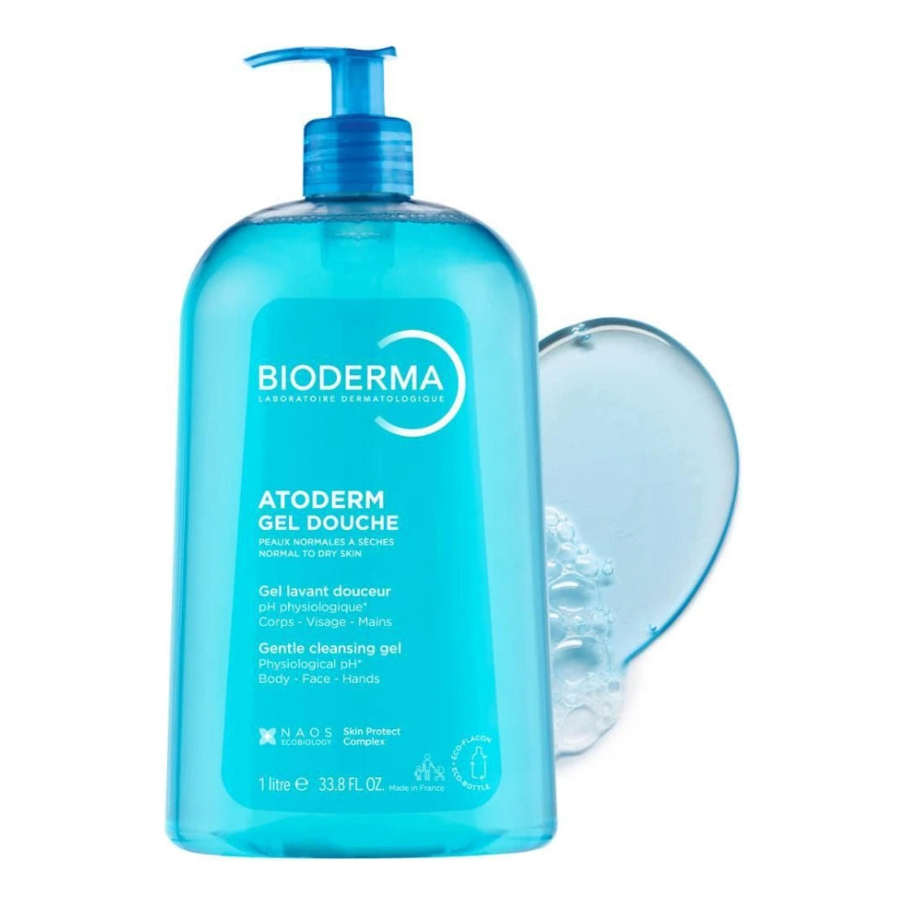 Bioderma Atoderm Gel Douche 1 L et texture du gel