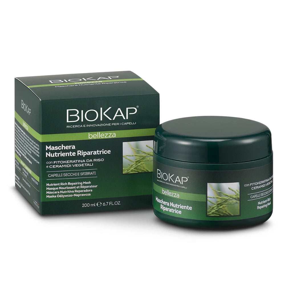 Biokap Masque nourrissant réparateur cheveux secs 200 ml – visuel officiel du produit
