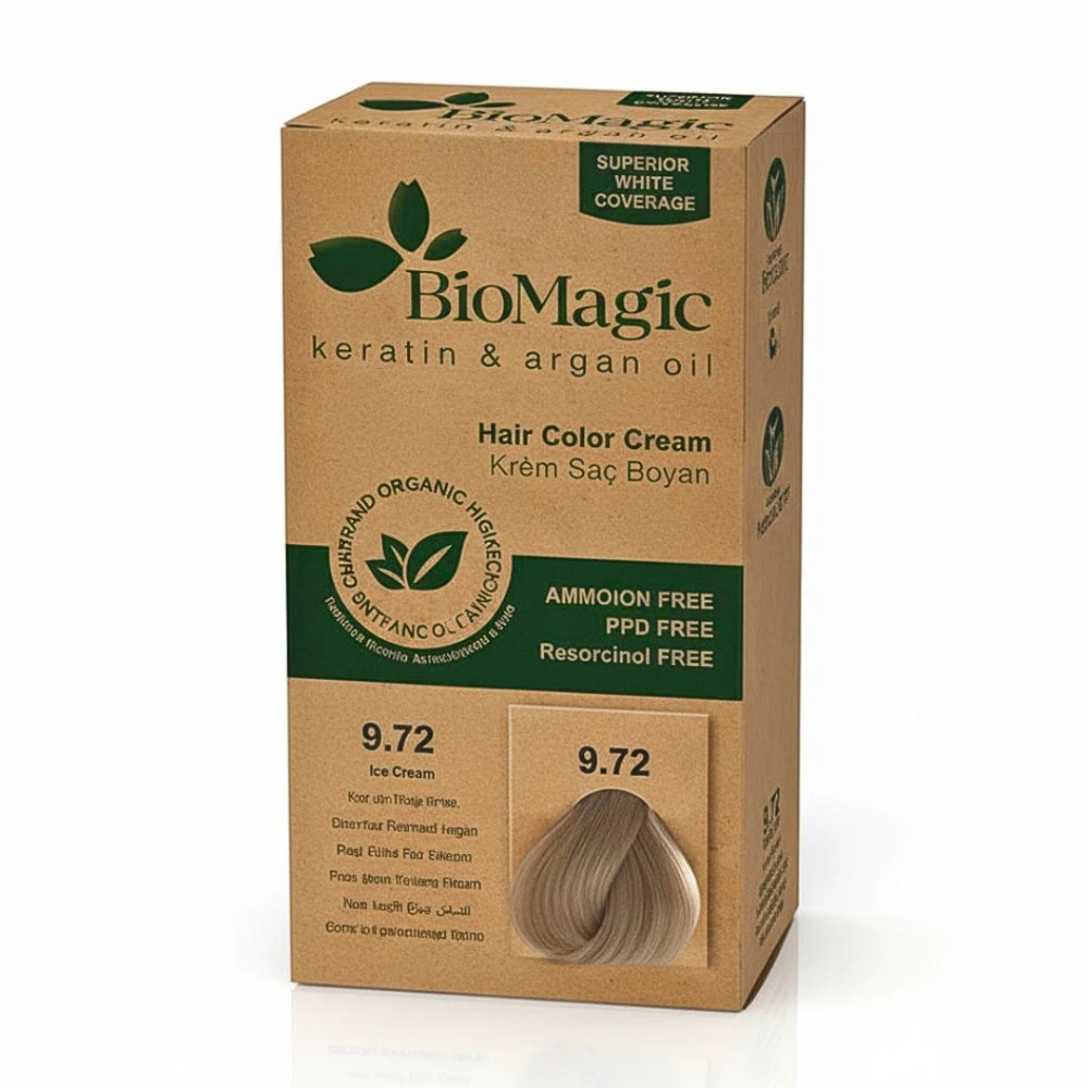 Biomagic Crème Colorante Sans Ammoniaque Blond Très Clair Cendré – boîte