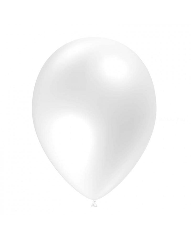 Pack of 100 Party Balloons - White