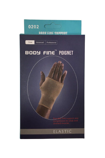 Body Fine Elastic poignet taille M – support de poignet élastique beige