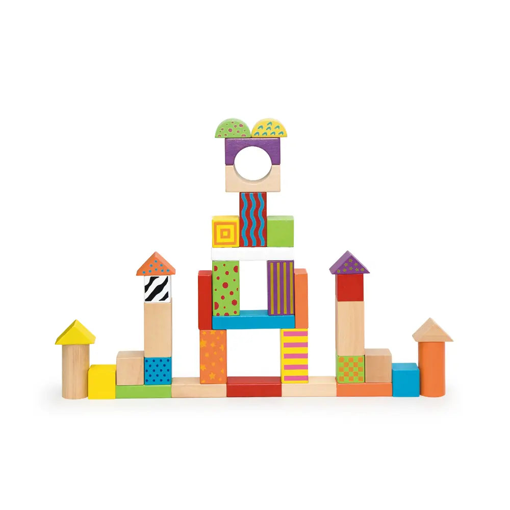 Viga Toys Blocs de Construction 50 Pièces - 2A+
