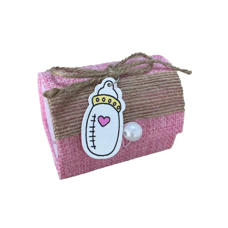 Paquete de 12 cajas de grageas para biberones - Rosa