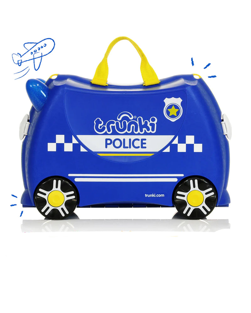 Trunki Valise de Voyage pour Enfant - Percy la Voiture de Police
