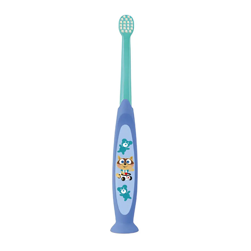 Cepillo de dientes suave Elgydium 0-2 años - Azul y verde