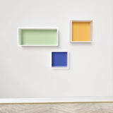 Wlidaty Home Cubo de Pared Amarillo Grande - 30x30 cm