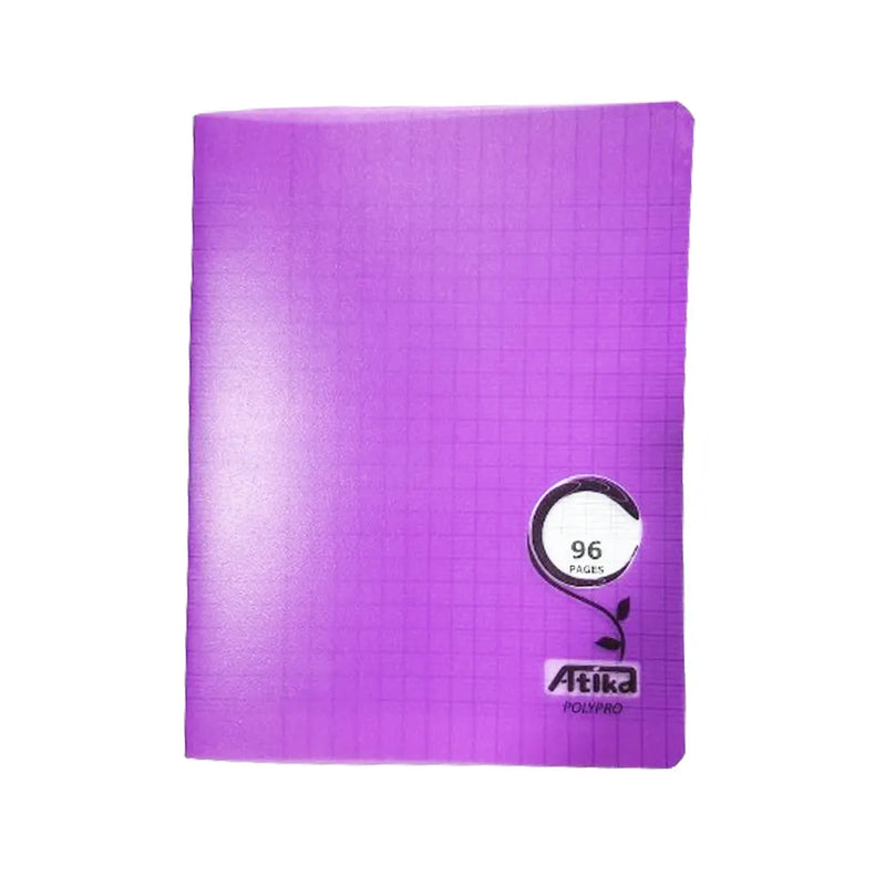 Atika Stitched Notebook Small Format 96 Pages Seyès 90g - Purple