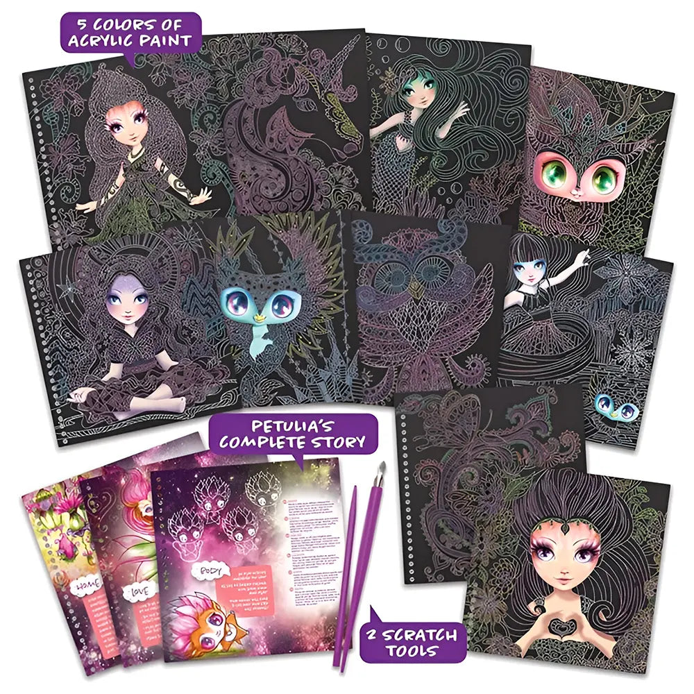 Eurekakids Carnet Créatif - Tableau à Gratter