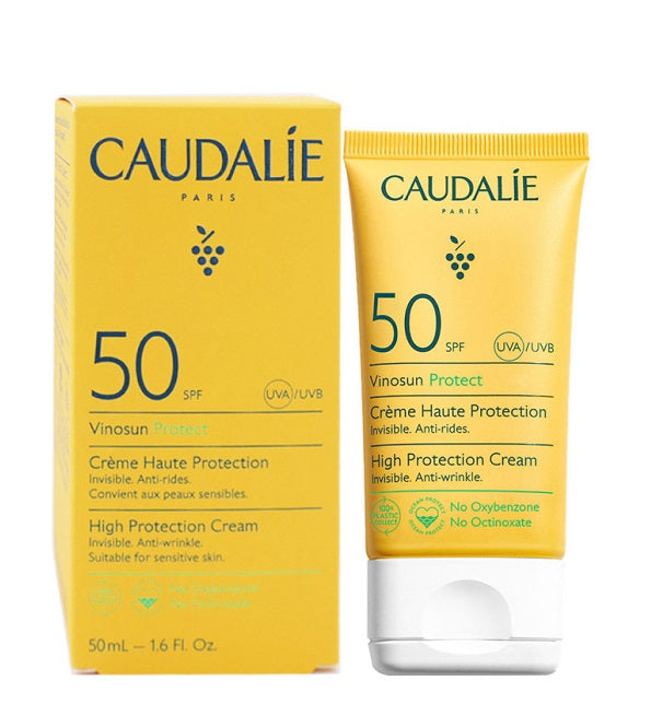 Caudalie Vinosun Protect Crème SPF50+ Anti-Rides 50 ml, tube